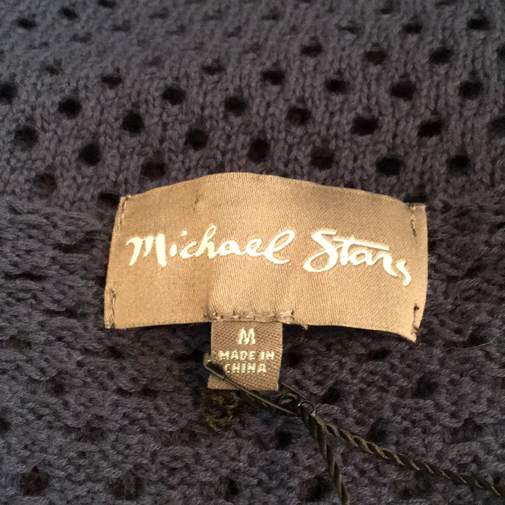 Michael Stars cold shoulder sweater w/Fringe - Picture 5 of 6